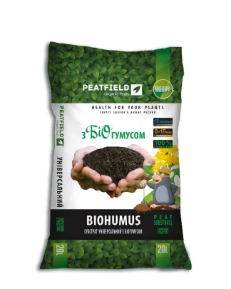 Субстрат універсальний з біогумусом Peatfield, 20л